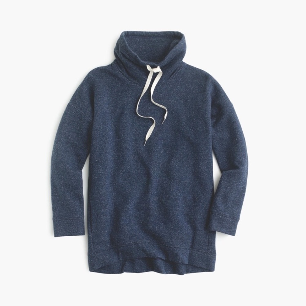 J. Crew Cowl Neck Dark Blue Sweatshirt M